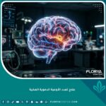 صورة بارزة توضح علاج تمدد الأوعية الدموية المخية بتصميم سينمائي ثلاثي الأبعاد عالي الجودة.