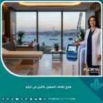 واجهة عيادة متطورة لعلاج جفاف المهبل بالليزر في تركيا مع إطلالة على البوسفور.