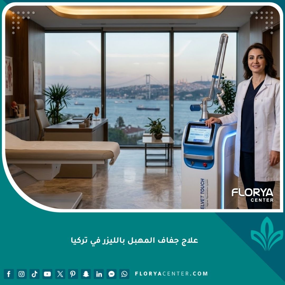 واجهة عيادة متطورة لعلاج جفاف المهبل بالليزر في تركيا مع إطلالة على البوسفور.