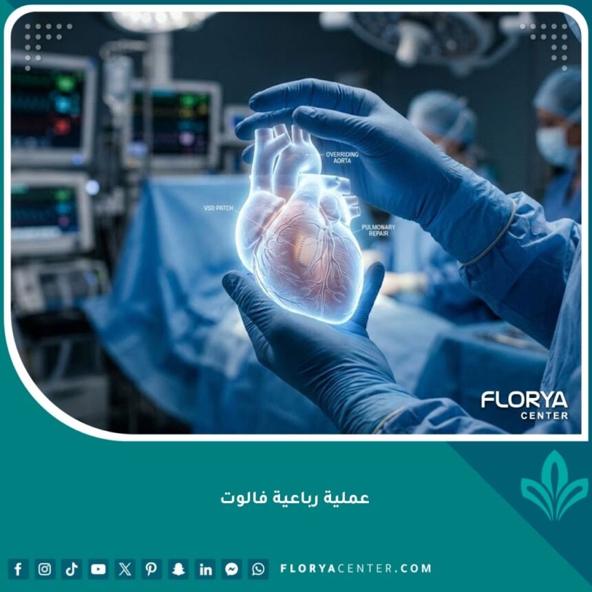 عملية رباعية فالوت الجراحية لإصلاح عيوب القلب الخلقية لدى الأطفال.