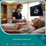 فحص الموجات الصوتية للقلب (إيكو) باستخدام أحدث التقنيات في عيادة قلب متخصصة.