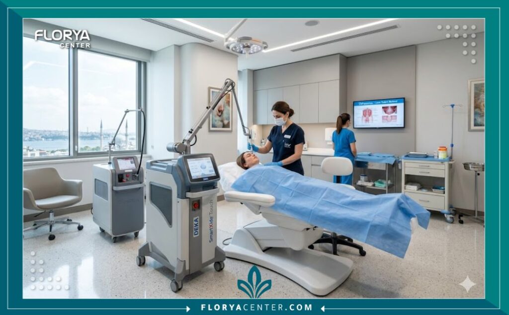 غرف العمليات والتقنيات الحديثة في أرخص مراكز تجميل المهبل في اسطنبول.