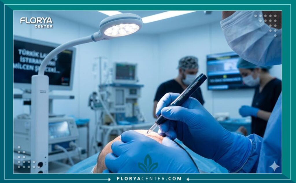 داخل مركز طبي متخصص في تركيا لزراعة الشعر بتقنية البيركوتان الحديثة وحقن الخلايا الجذعية المتطورة