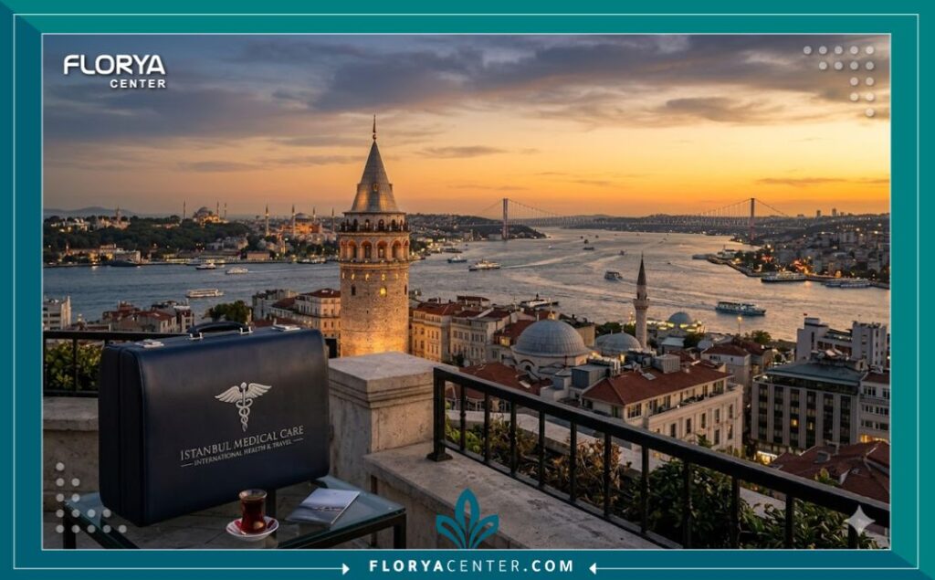 وجهة السياحة العلاجية في إسطنبول لإجراء زراعة الشعر بتقنية DHI والبيركوتان.