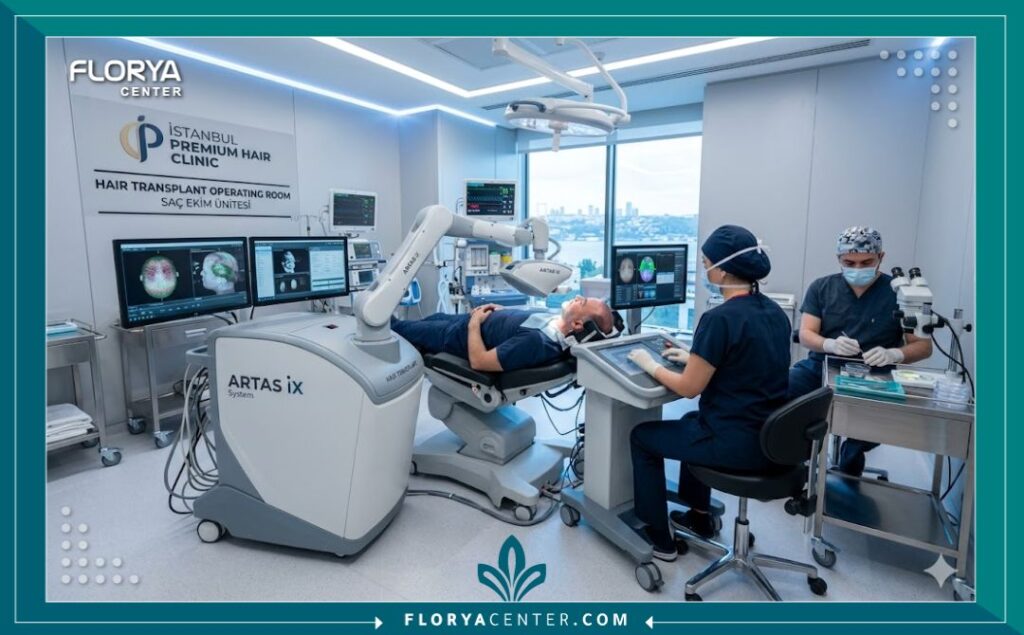 غرف عمليات حديثة ومعقمة في أفضل مراكز زراعة الشعر في تركيا التي تقدم خدمات طبية متكاملة.