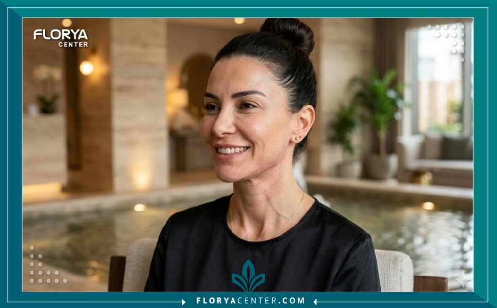 نموذج يظهر نتائج شد ونحت الفك والرقبة بعد جلسات المورفيوس 8 في اسطنبول.