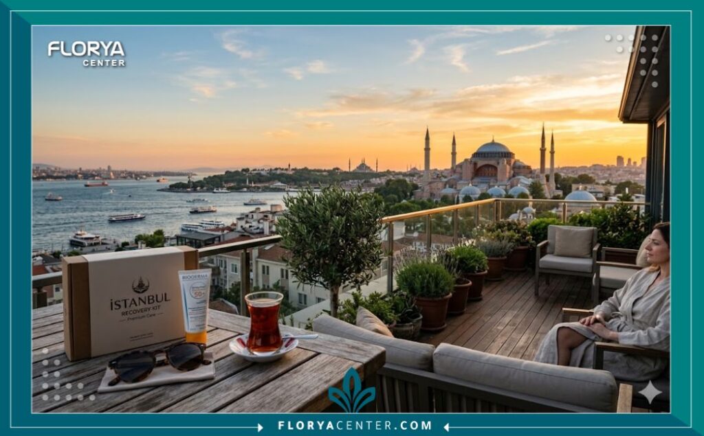 رحلة السياحة العلاجية في تركيا: الاسترخاء في إسطنبول بعد إجراء عملية شد الجفون غير الجراحية بالبلكسر.
