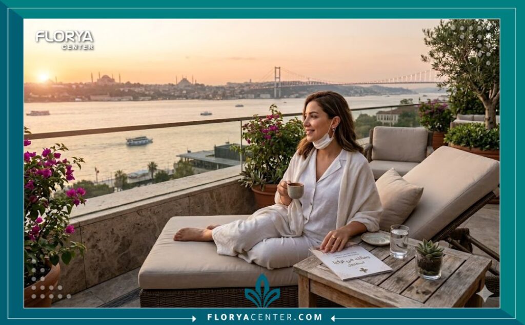 سياحة علاجية في إسطنبول: الاسترخاء بعد إجراء عملية تجميل الفك (تقنية التكساس بالفيلر في تركيا).