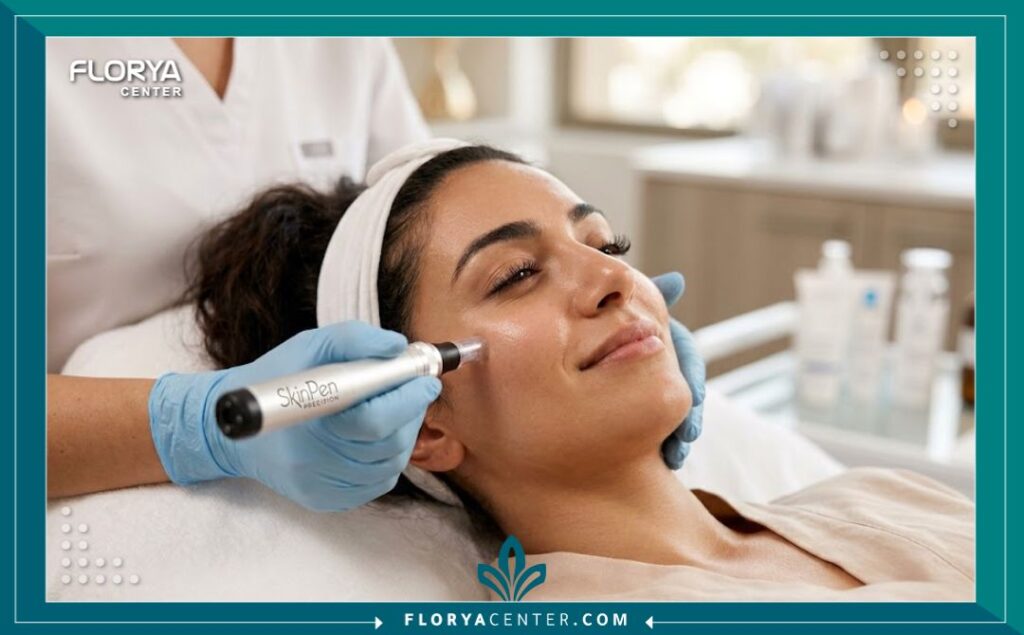 جلسة علاج بـ سكن بن في تركيا لإزالة الندبات وتحفيز نضارة الوجه.