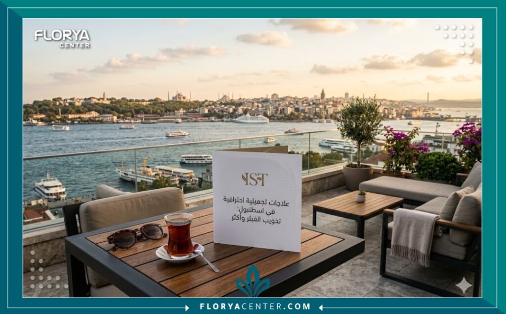 منظر بانورامي لاسطنبول يجمع بين جمال المدينة وفرص السياحة العلاجية لإجراء تذويب الفيلر