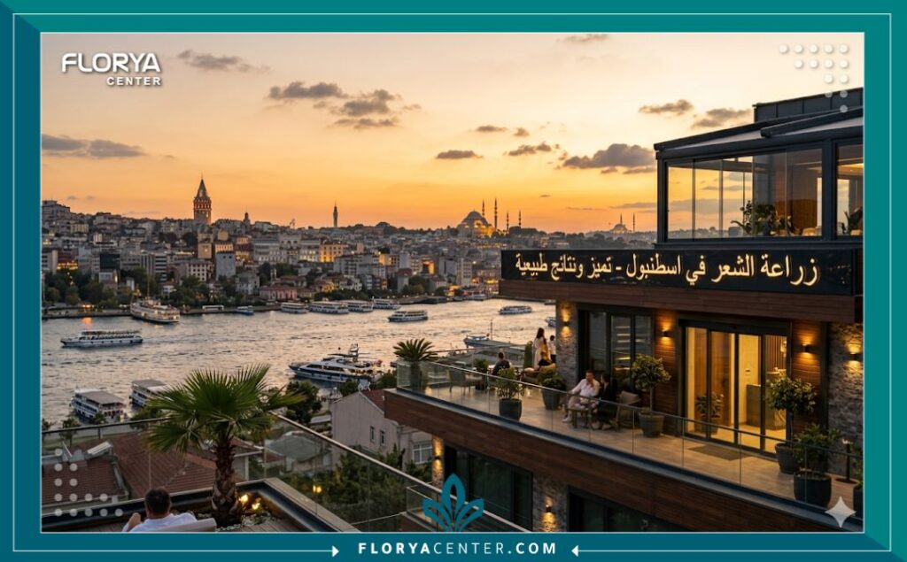 السياحة العلاجية في اسطنبول - عيادة حديثة لزراعة شعر الشنب واللحية على البوسفور