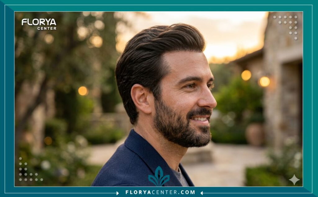 إطلالة بانورامية ليلية على مضيق البوسفور في اسطنبول، ترمز إلى رحلة العلاج والتعافي المريحة في تركيا بعد إجراء عملية تصحيح زرع الشعر.