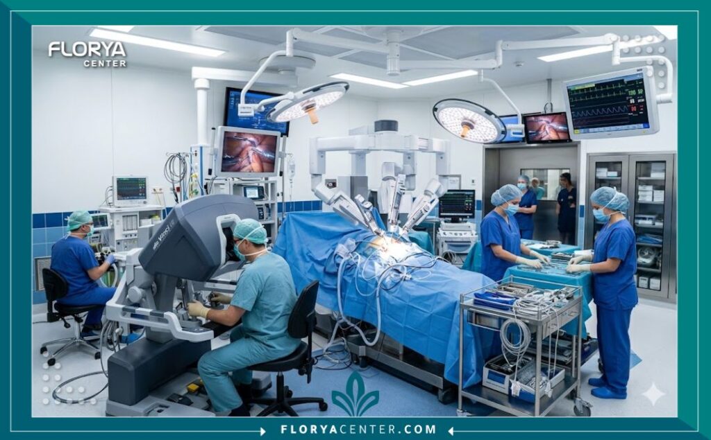 عملية رفع المثانة والمهبل 4 غرفة عمليات حديثة مجهزة بأحدث التقنيات لإجراء عمليات رفع المثانة والمهبل بالمنظار.