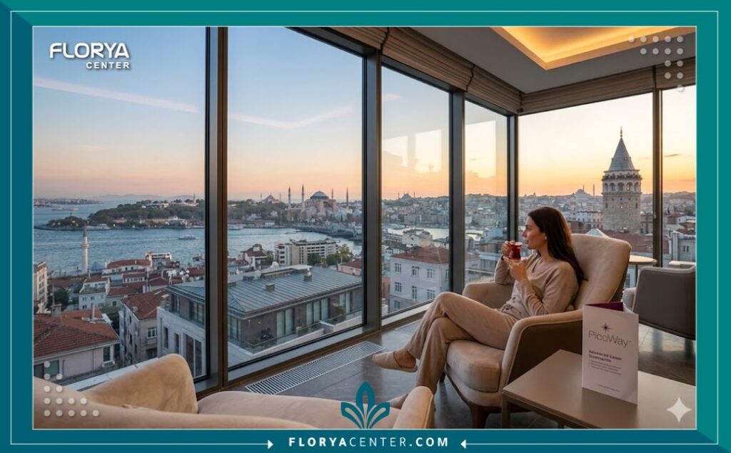 إطلالة بانورامية على البوسفور في اسطنبول من عيادة تجميل متخصصة بليزر بيكو واي