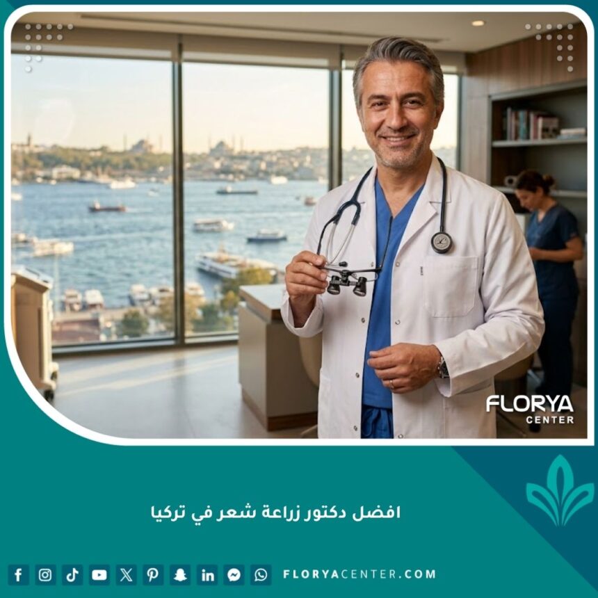 صورة احترافية تجسد أفضل دكتور زراعة شعر في تركيا يتمتع بالخبرة والكفاءة الطبية.