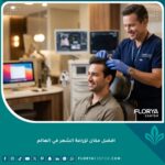 واجهة مقال أفضل مكان لزراعة الشعر في العالم يظهر طبيب مختص ونتائج زراعة شعر طبيعية.