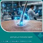 صورة سينمائية توضح أحدث التطورات العلمية في تجديد بصيلات الشعر وعلاج الصلع.