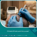 صورة مميزة توضح دقة عملية زراعة الشعر في عيادة متطورة، المقارنة بين تقنيات زراعة الشعر الحديثة.