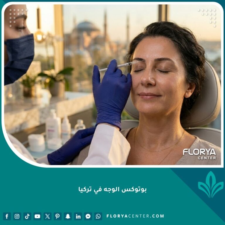 تجربة حقن بوتوكس الوجه في تركيا للتخلص من تجاعيد الجبهة وحول العينين في عيادة تجميل راقية.