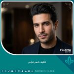 رجل ذو شعر كثيف وصحي بعد عملية تكثيف شعر الرأس، يمثل النتيجة النهائية الناجحة لزراعة الشعر.