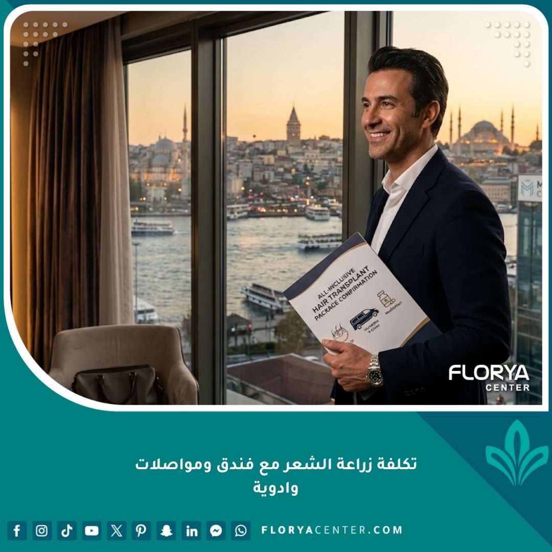 باقة زراعة شعر شاملة في اسطنبول تشمل الفندق والمواصلات والأدوية، مع إطلالة على البوسفور.