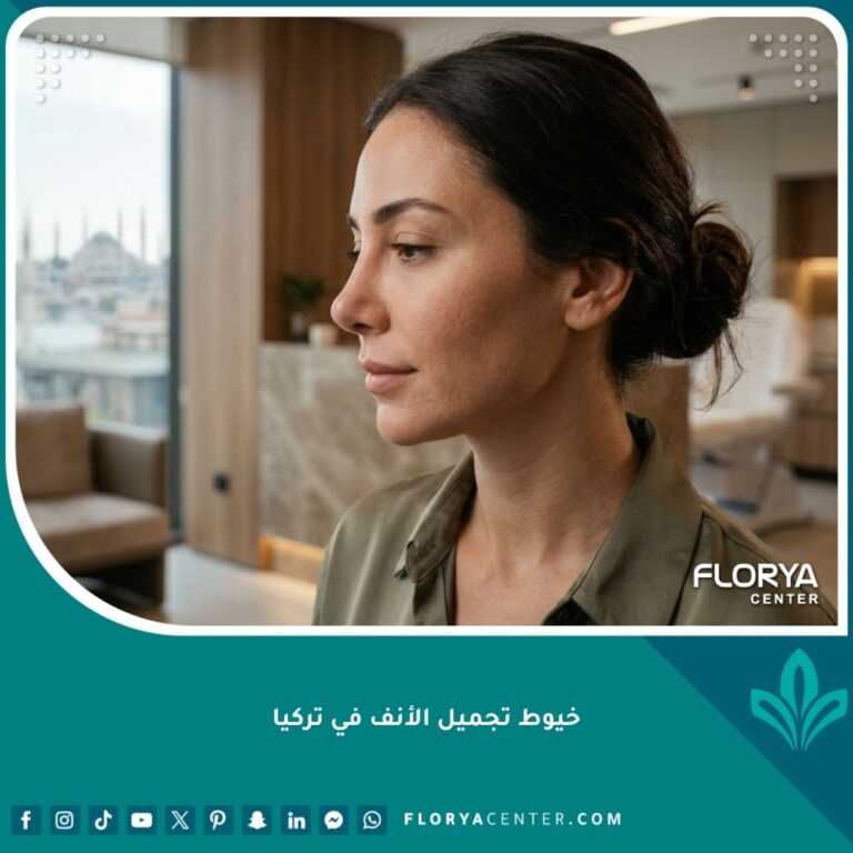 نتيجة تجميل الأنف بالخيوط في تركيا لرفع أرنبة الأنف وتحديدها بدون جراحة.