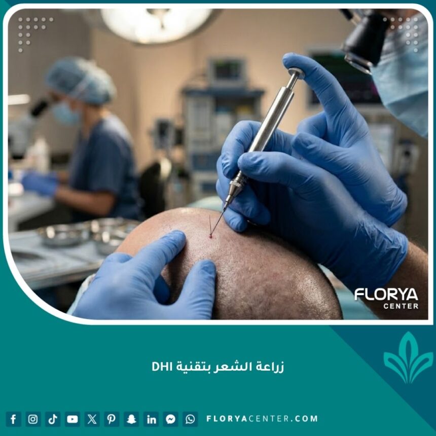 عملية زراعة الشعر بتقنية DHI في اسطنبول باستخدام أقلام تشوي المتطورة مباشرة في فروة الرأس لتحقيق كثافة عالية.