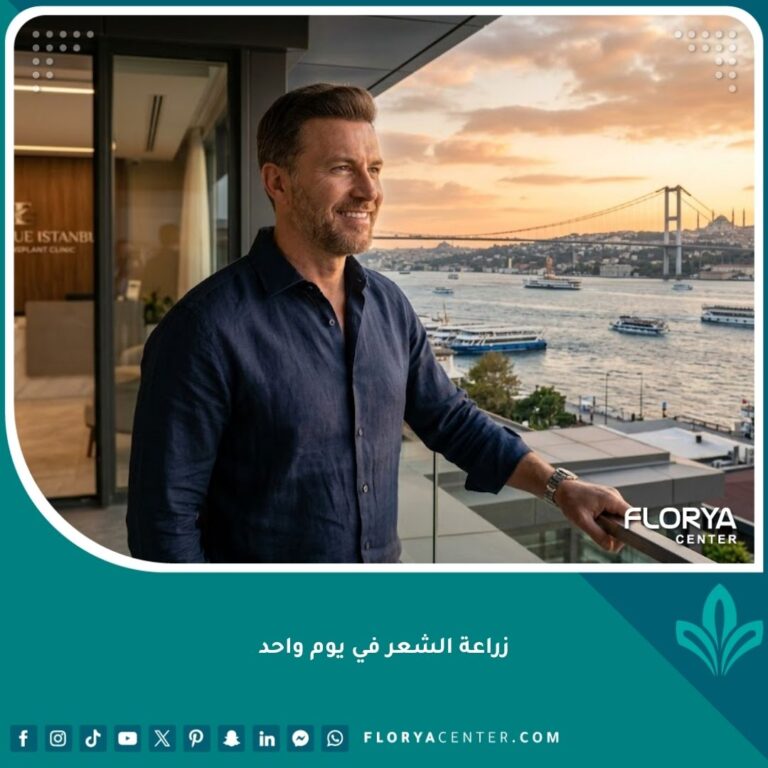 نتيجة نهائية ناجحة لعملية زراعة الشعر في يوم واحد رجل يبتسم بثقة في اسطنبول