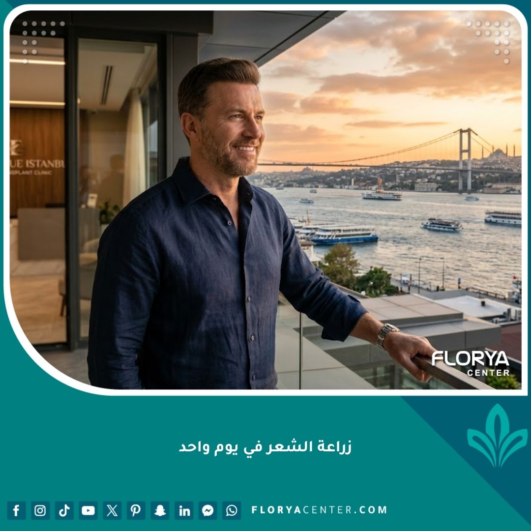 نتيجة نهائية ناجحة لعملية زراعة الشعر في يوم واحد رجل يبتسم بثقة في اسطنبول