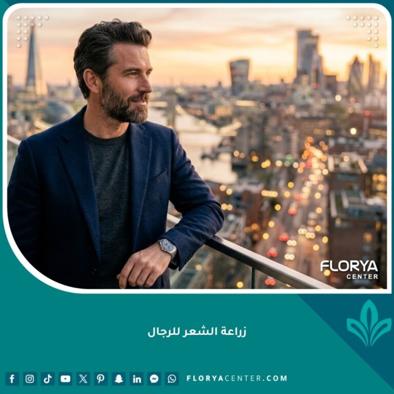 رجل واثق ذو شعر كثيف ومصفف بعد عملية زراعة شعر ناجحة للرجال، يمثل حلاً نهائياً للصلع الوراثي الذكوري.