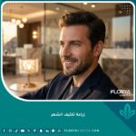 نتيجة نهائية وزراعة تكثيف الشعر الناجحة لرجل يظهر بشعر كثيف ومظهر طبيعي وثقة بالنفس بعد العملية.