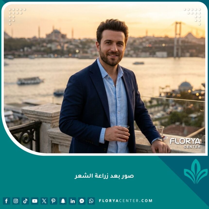 صورة مميزة لرجل واثق بنتائج زراعة الشعر الناجحة والكثيفة في اسطنبول