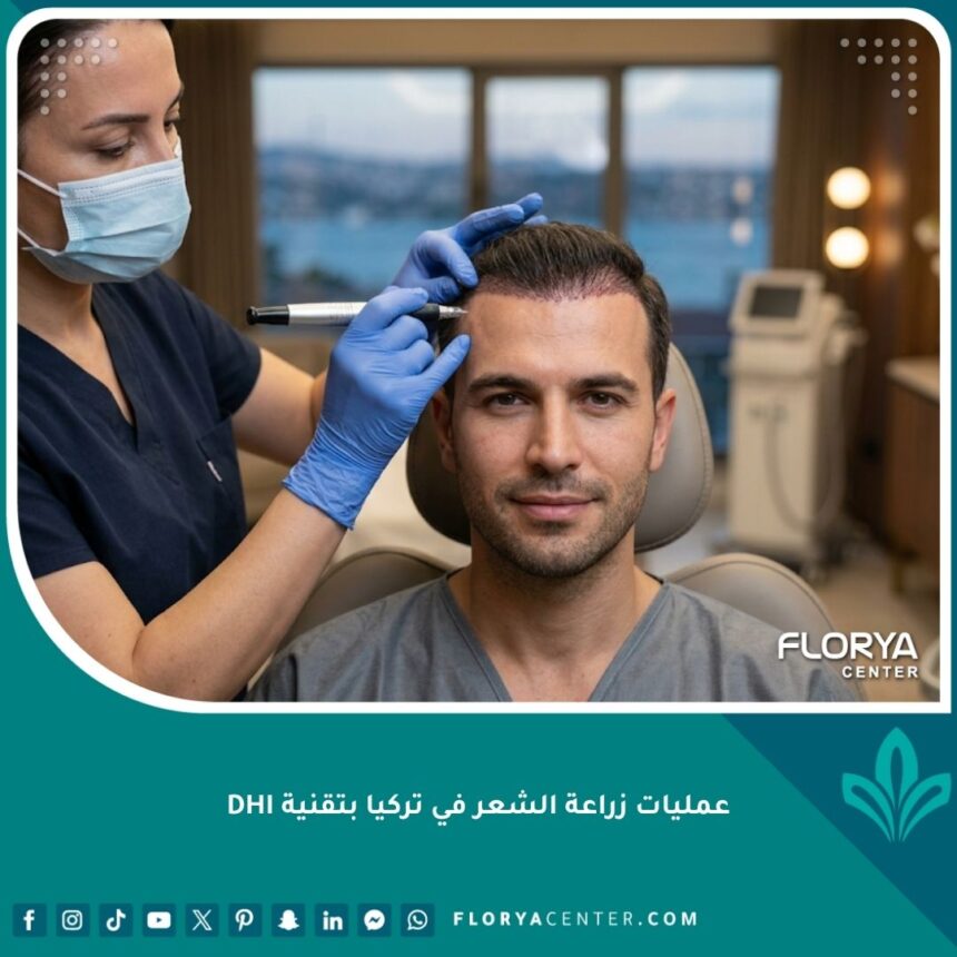 نتيجة طبيعية وكثافة عالية بعد عملية زراعة الشعر في تركيا بتقنية DHI المتقدمة.