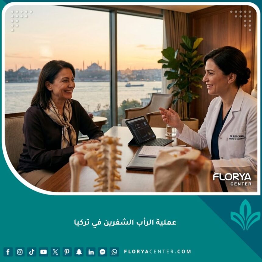 صورة سينمائية لامرأة تشعر بالثقة في إسطنبول بعد استشارة تجميلية، تُظهر جراحة تجميل الأعضاء التناسلية في تركيا كخيار فاخر.