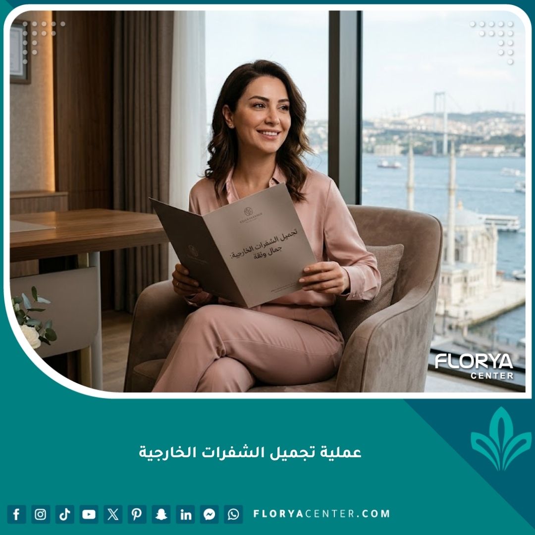 عملية تجميل الشفرات الخارجية في اسطنبول قبل وبعد - امرأة واثقة في عيادة تجميل.