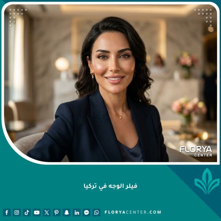 مريضة سعيدة تظهر نتائج فيلر الوجه الطبيعية في إسطنبول تركيا