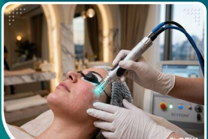 إجراء جلسة ليزر الإيربيوم ياج لتقشير الوجه وتجديد البشرة في أفضل عيادات تركيا.