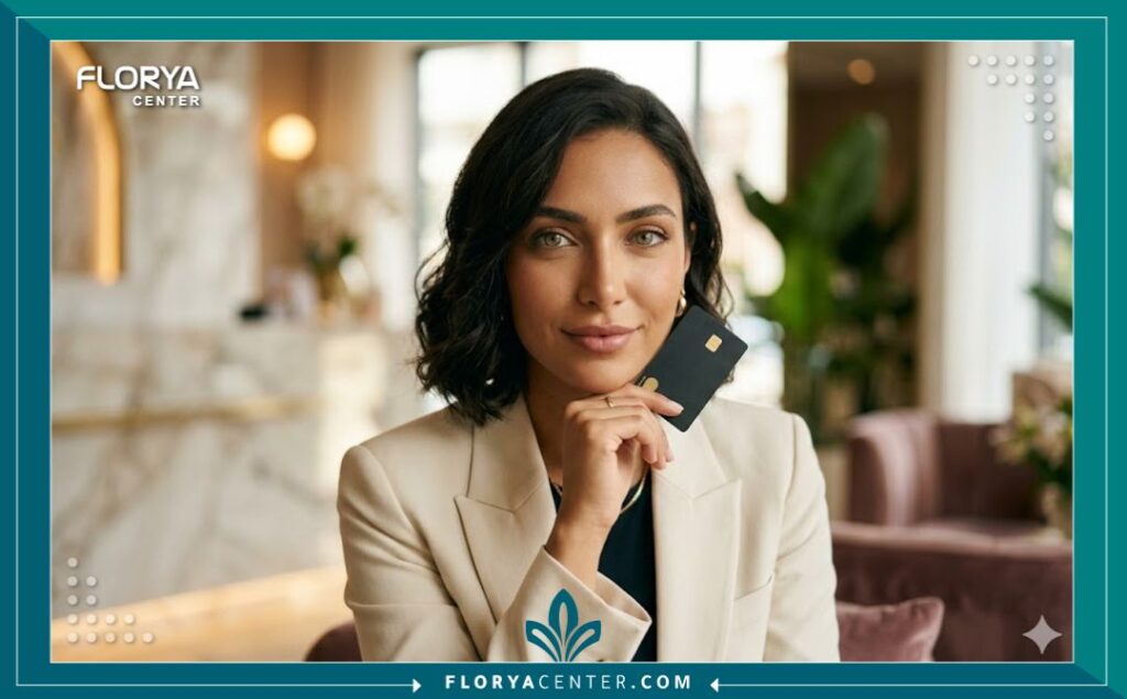 مريضة سعيدة بنتيجة عملية تغيير لون العين في تركيا، تبرز جمال العيون الجديد والثقة بالنفس.