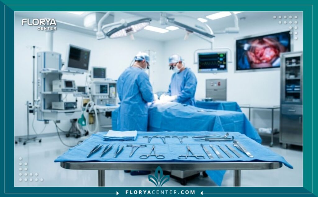 غرفة عمليات معقمة ومجهزة بأحدث التقنيات لإجراء عمليات ترميم الجلد الجراحية
