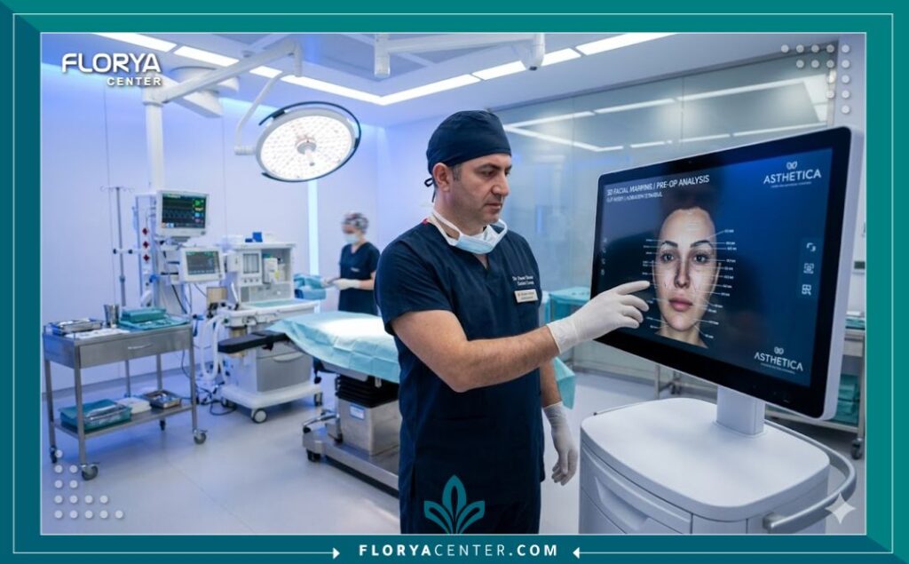 شد الوجه بتقنية الـ Vertical Vector 4 غرفة عمليات معقمة ومجهزة بأحدث التقنيات لجراحة شد الوجه بتقنية الـ Vertical Vector في عيادة تجميل متطورة.