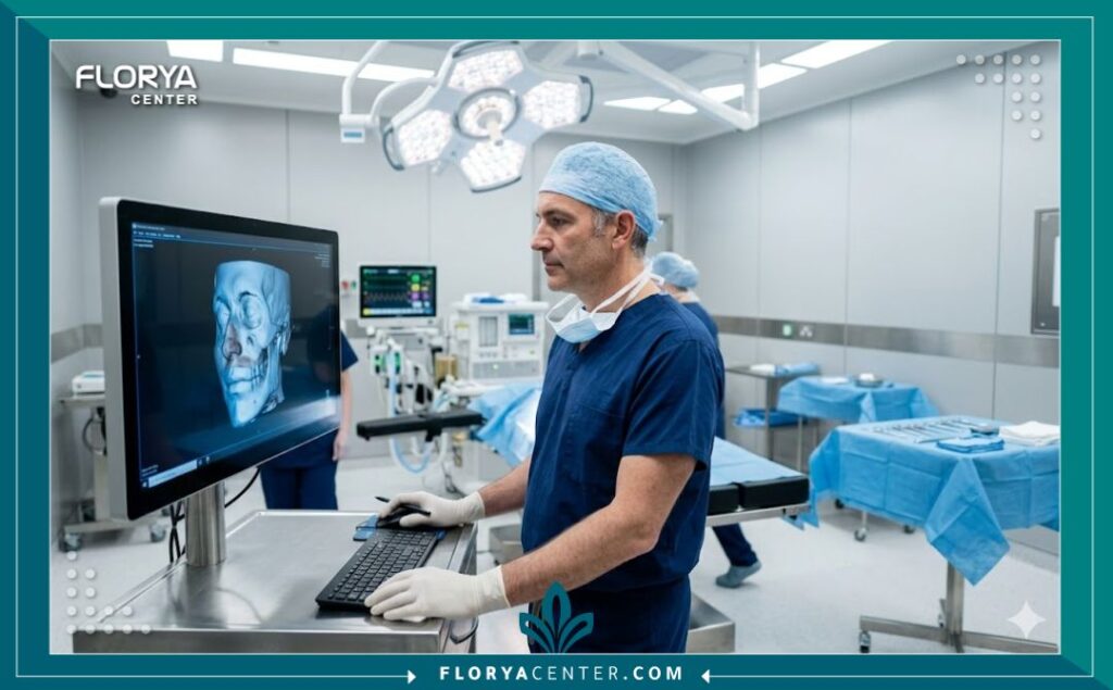 غرفة عمليات حديثة ومجهزة بأحدث التقنيات في أفضل مستشفيات التجميل في تركيا.