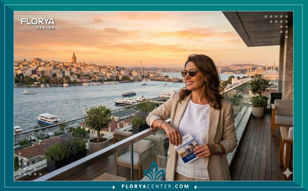 تجربة السياحة العلاجية في إسطنبول، تركيا لعلاج تجاعيد العين بالبوتوكس مع إطلالة على البوسفور.