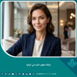 صورة مقربة لامرأة ذات وجه منحوت وعظام وجنتين بارزة، تمثل النتائج المثالية لعملية إزالة دهون الخد في تركيا.