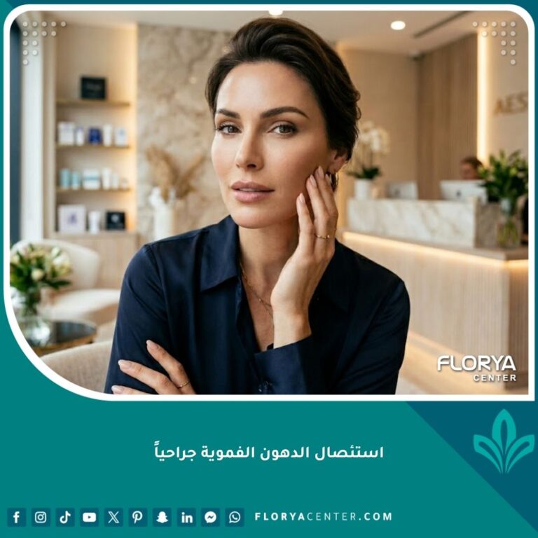 امرأة ذات وجه منحوت ووجنتين محددتين بعد خضوعها لعملية استئصال الدهون الفموية جراحياً لتنحيف الوجه.