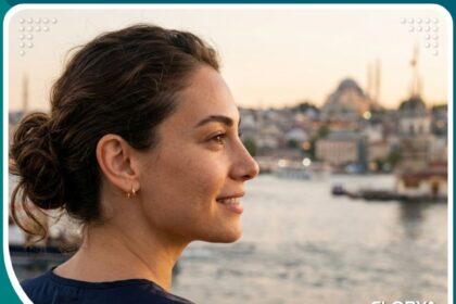 نتيجة نهائية طبيعية وجذابة بعد عملية تجميل الأذن البارزة بالخيوط الداخلية في تركيا، تظهر سيدة بثقة ومظهر أذن متناسق.