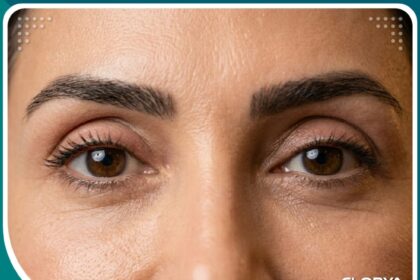 نتيجة نهائية مذهلة لعملية تجميل الجفن العلوي بالليزر بلكسر في تركيا تظهر عيوناً شابة ومفتوحة.