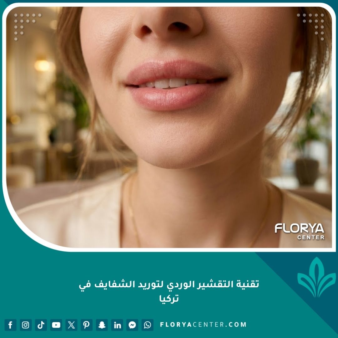 نتيجة نهائية ناعمة وطبيعية لتوريد الشفايف باستخدام التقنية الوردية في تركيا، تظهر شفايف وردية خالية من التصبغات.
