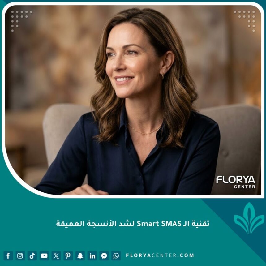 تقنية الـ Smart SMAS لشد الأنسجة العميقة 1 النتيجة الطبيعية لشد الوجه والأنسجة العميقة بتقنية Smart SMAS المتطورة لإبراز ملامح الشباب.