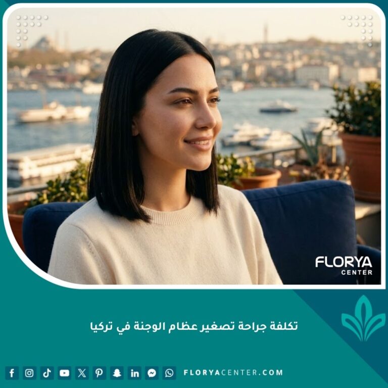صورة سينمائية لامرأة ذات ملامح وجه ناعمة ومتناغمة بعد جراحة تصغير عظام الوجنة في تركيا، تبرز النتيجة النهائية الطبيعية.