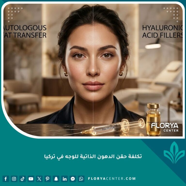 مقارنة بين نتائج حقن الدهون الذاتية للوجه والفيلر المؤقت، تُظهر الفرق في النضارة والحجم الطبيعي في إحدى عيادات التجميل الفاخرة في تركيا.